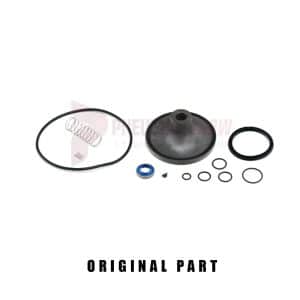 Car brake system repair kit parts.