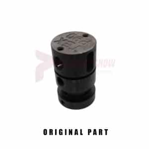 Original black pneumatic part with brand engraving