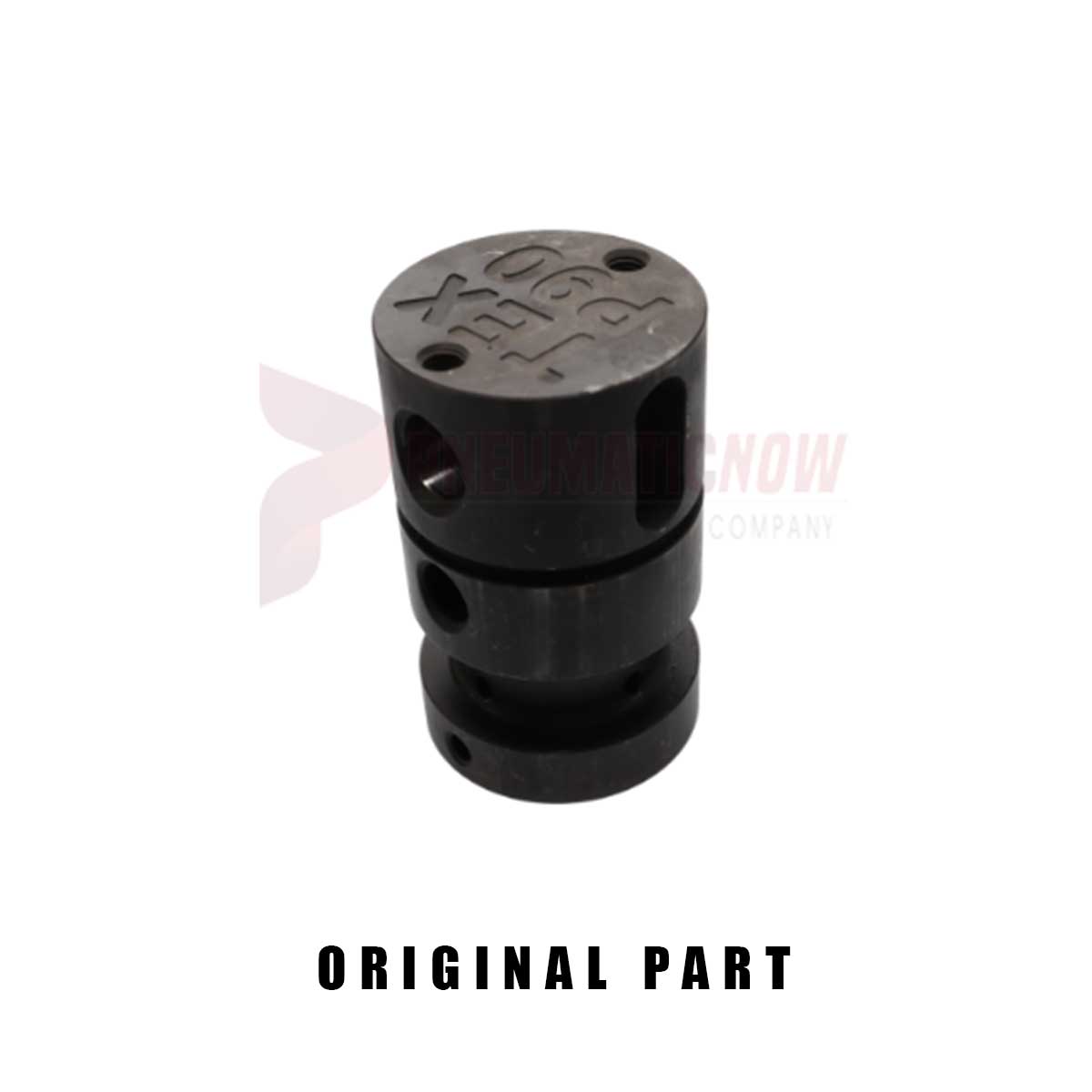 Original black pneumatic part with brand engraving