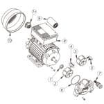 PIUSI KIT FAN COVER MOTOR MEC 80 PART R08182000