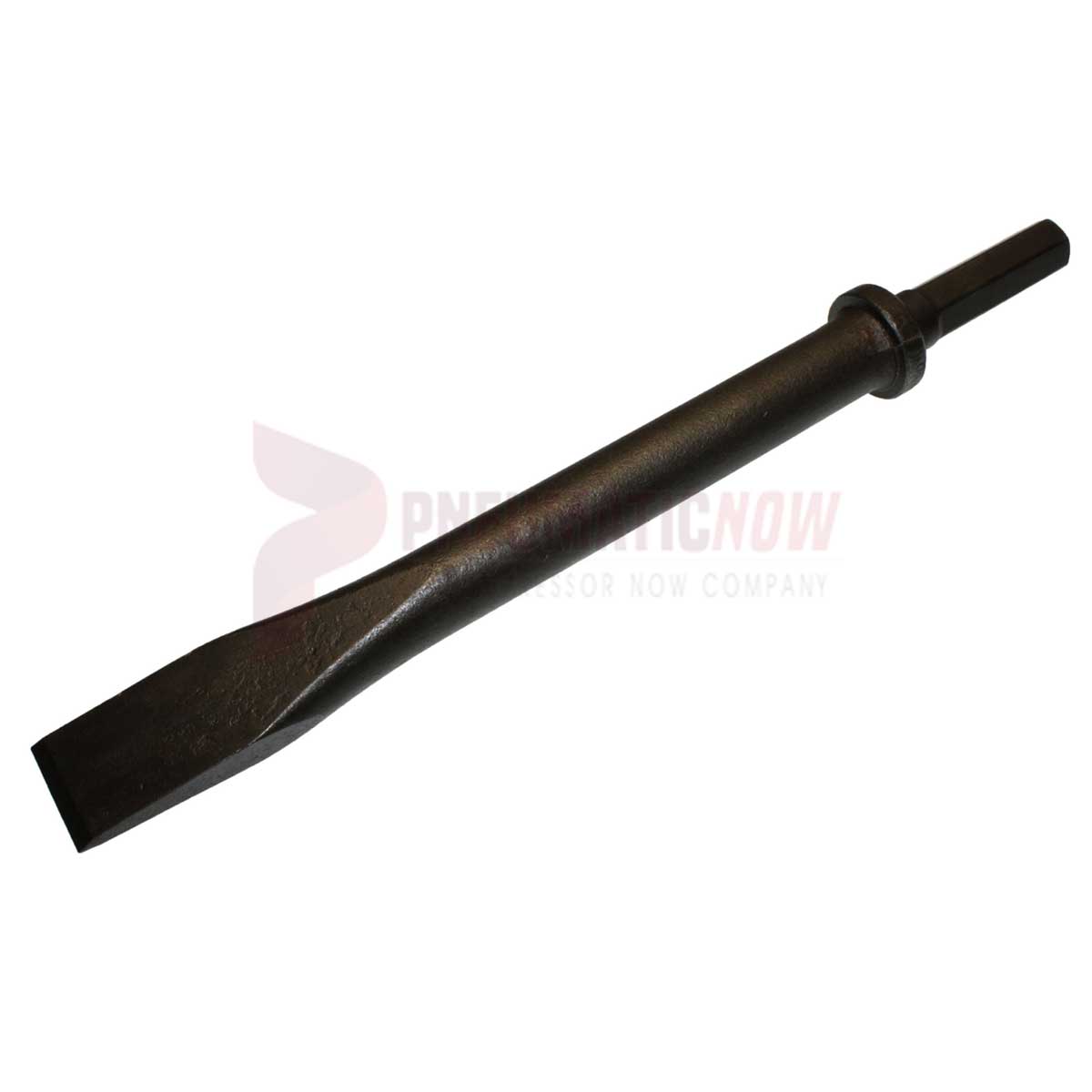 Chicago Pneumatic 12" Flat Chisel - Hex Shnk / Rnd Clr Part P-144274